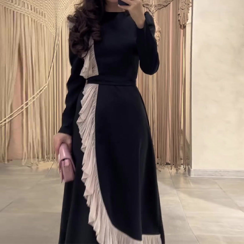 Pink Ruffle Maxi Dress