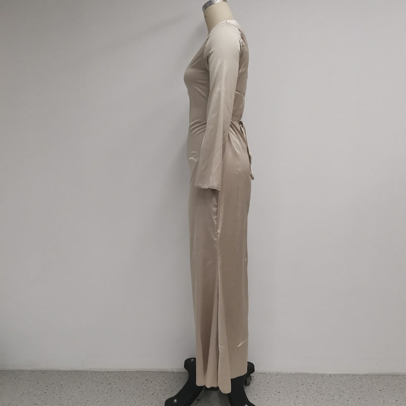 Elegant Satin Maxi Dress