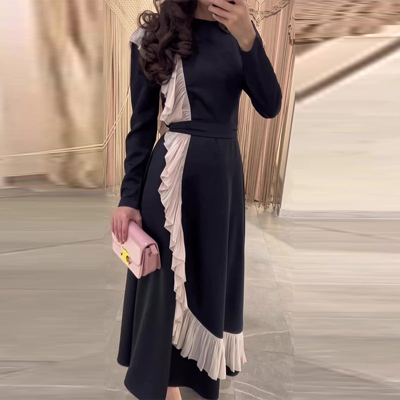 Pink Ruffle Maxi Dress