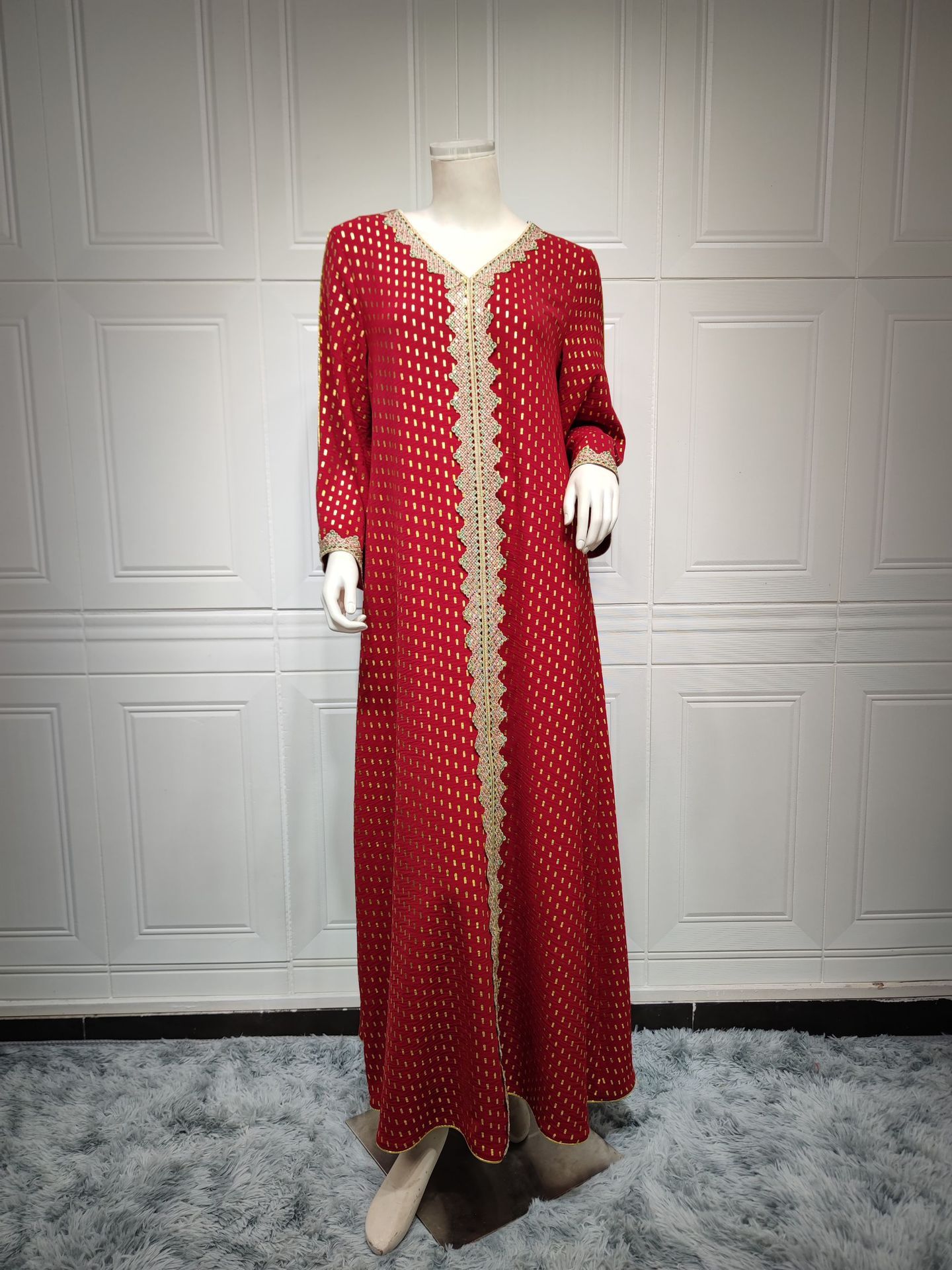 Summer Bronzing Muslim Dubai Gown